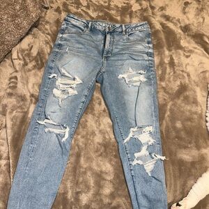 American Eagle Outfitters High Rise Blue Jeans